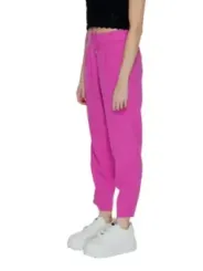 Magenta-pink verkürzte elastische Hose