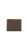 Braunes Lederportemonnaie mit Lumberjack-Logo