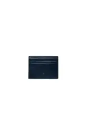 Schwarze Lederkartenbörse mit Logo
