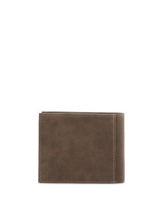 Dunkelbraune Lederbrieftasche, kompakt und schlicht