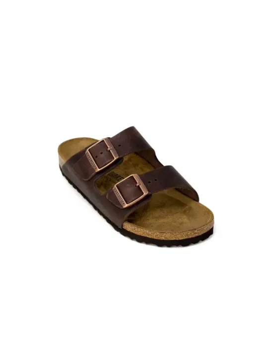 Lederriemen Sandalen mit Korkfußbett