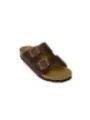 Lederriemen Sandalen mit Korkfußbett