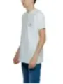 Weißes T-Shirt mit rotem Detail