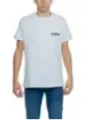 Weißes T-Shirt mit Bomber-Aufdruck