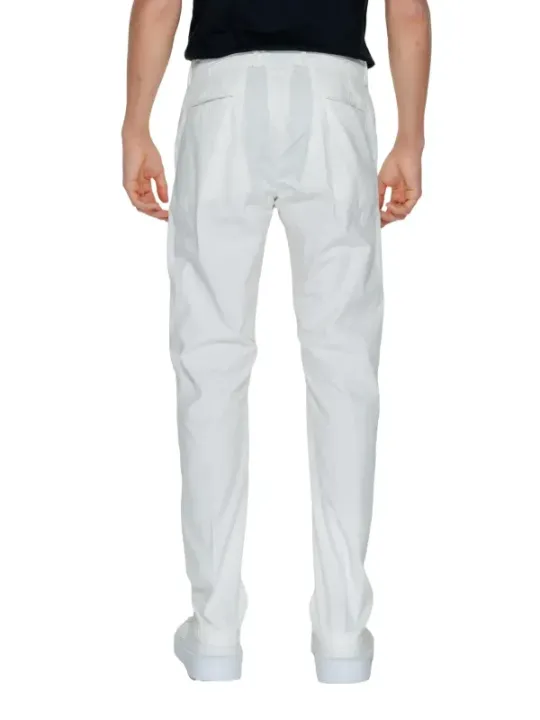 Helle graue Herren Stoffhose Borghese