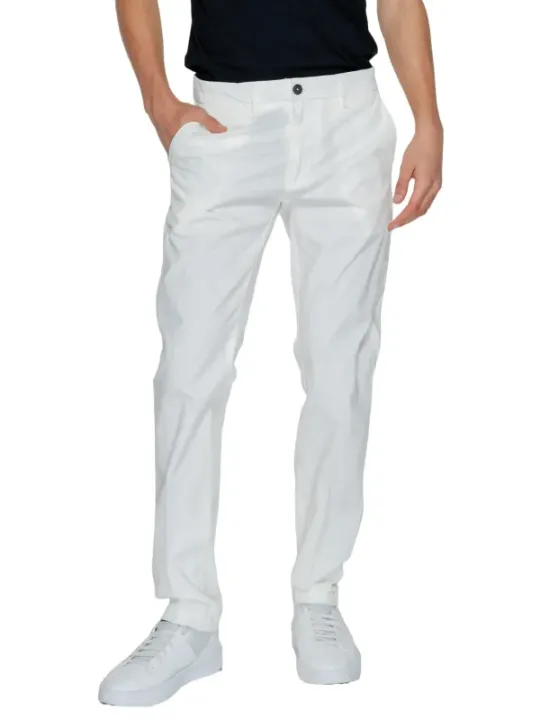 Weiße Herren Slim Fit Hose