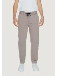 Taupe Slim Fit Hose Beine