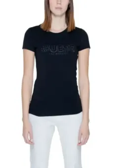 Guess Logo schwarzes Damen T-Shirt