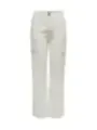 Weiße Cargohose mit Streifen