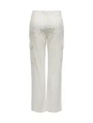 Gestreifte weiße Hosen von Only 473901