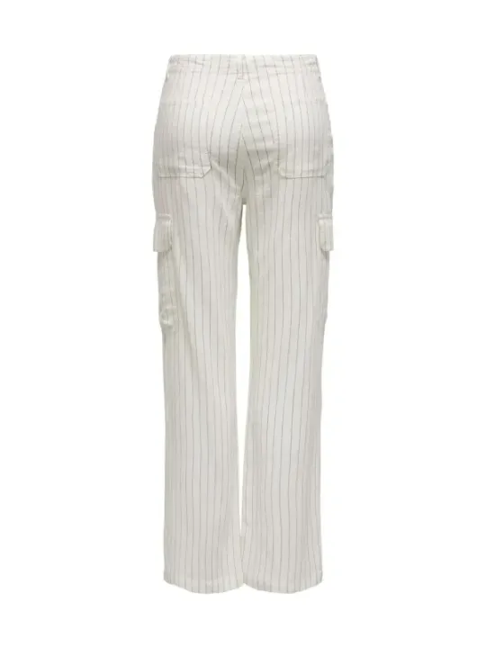 Gestreifte weiße Hosen von Only 473901