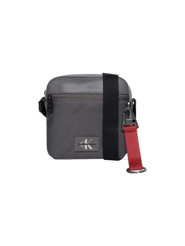 Graue Calvin Klein Nylon Umhängetasche