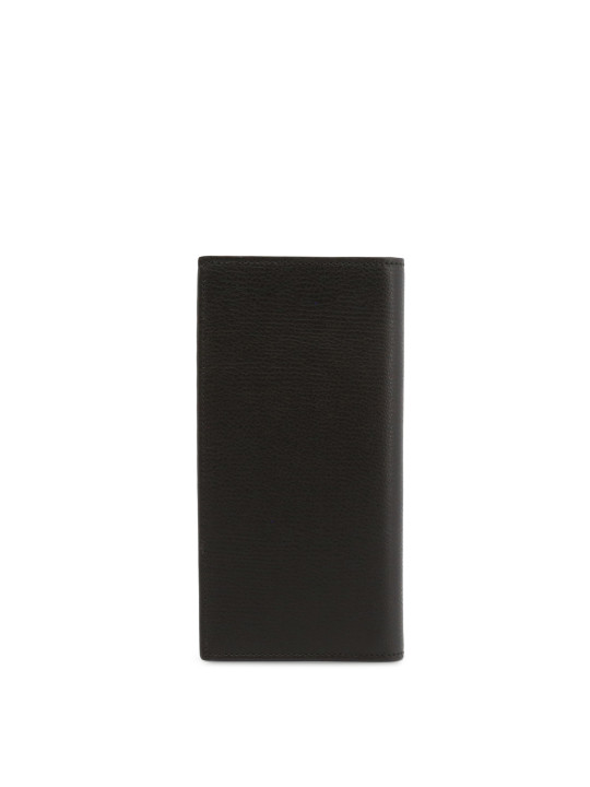 Schwarzes Ferragamo Lederportemonnaie rechteckig modern