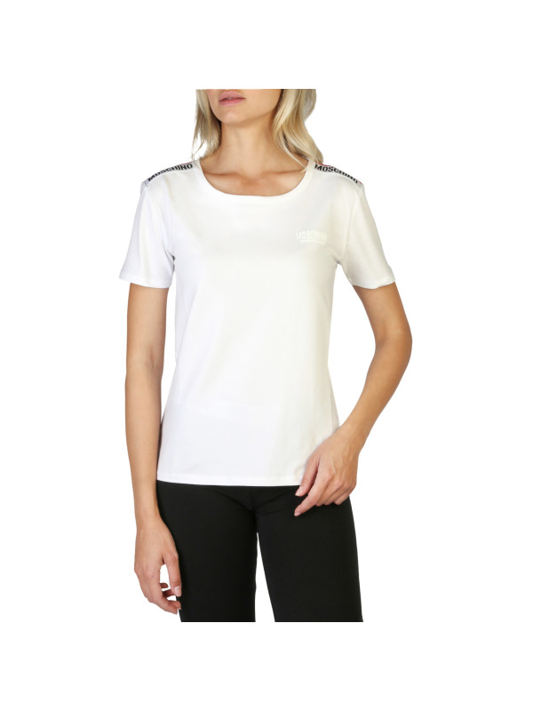 Weißes T-Shirt mit schwarzen Nieten Weißes T-Shirt mit schwarzen Nieten