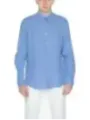 Hellblaues gestreiftes Hemd von Calvin Klein