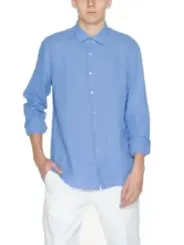 Gestreifenes blaues Calvin Klein Hemd