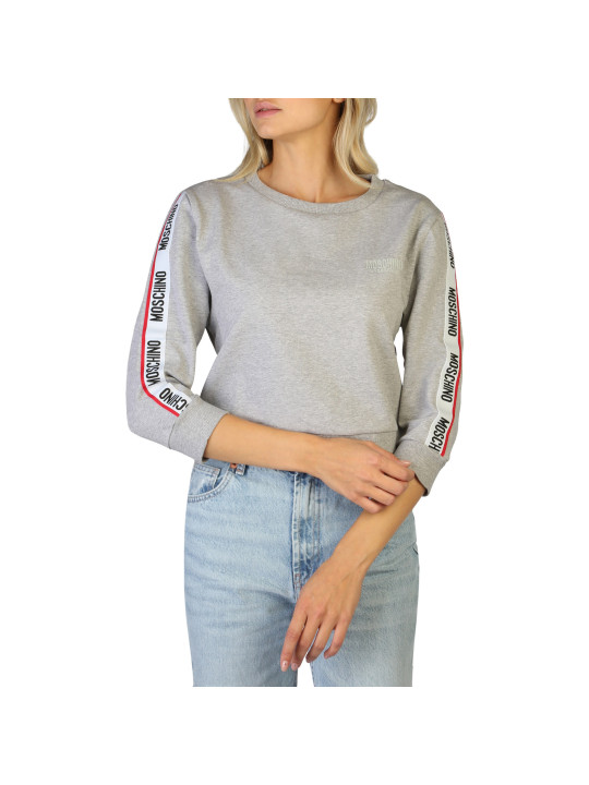 Graue Moschino Sweatshirt mit Jeans