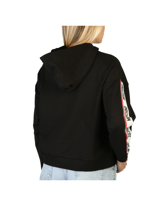 Schwarzer Moschino Hoodie mit Logo