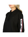 Schwarzer Moschino Kapuzenpullover mit Logo