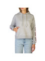 Moschino grauer Kapuzenpullover mit Logo