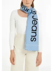 Blauer Calvin Klein Logo Schal