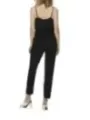 Schwarzer Spaghetti-Träger Jumpsuit mit Cropped-Hose