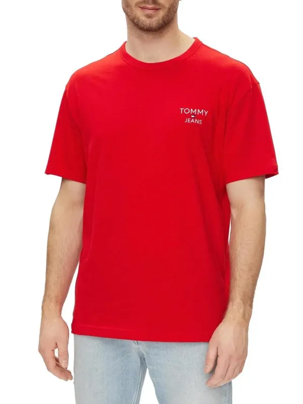 Tommy Jeans Baumwoll-T-Shirt mit Logo Tommy Jeans Baumwoll-T-Shirt mit Logo