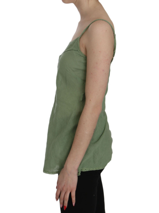 Tops & T-Shirts Emerald Silk Spaghetti Strap Tank Top 170,00 € 7333413030788 | Planet-Deluxe