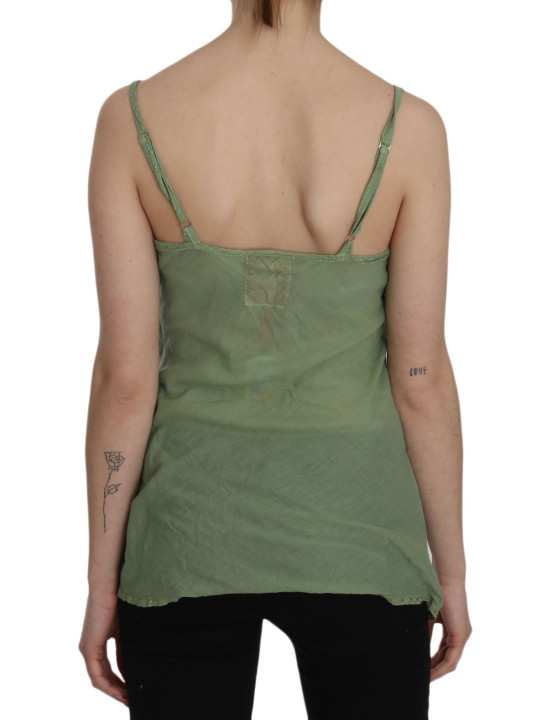 Tops & T-Shirts Emerald Silk Spaghetti Strap Tank Top 170,00 € 7333413030788 | Planet-Deluxe