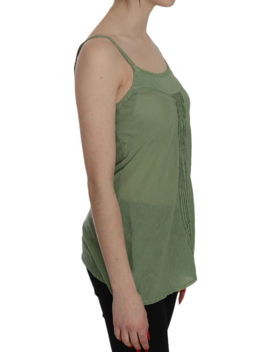 Tops & T-Shirts Emerald Silk Spaghetti Strap Tank Top 170,00 € 7333413030788 | Planet-Deluxe