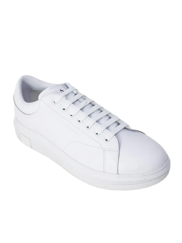 Weiße Armani Exchange Ledersneaker Weiße Armani Exchange Ledersneaker