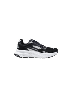 Schwarzer EA7 483880 Sneaker seitlich