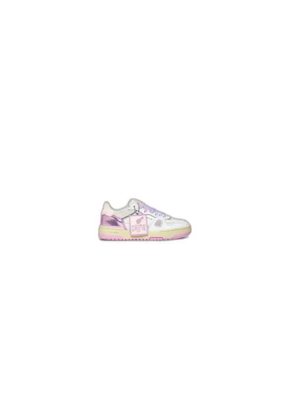 Weiße Crime London Sneaker seitlich Weiße Crime London Sneaker seitlich