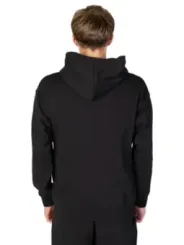 Grauer Baumwoll-Zip-Up-Kapuzenpullover