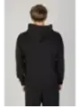Schwarzer Kapuzenpullover mit Grafikdruck