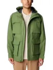 Grüne wasserdichte Columbia Parka Jacke