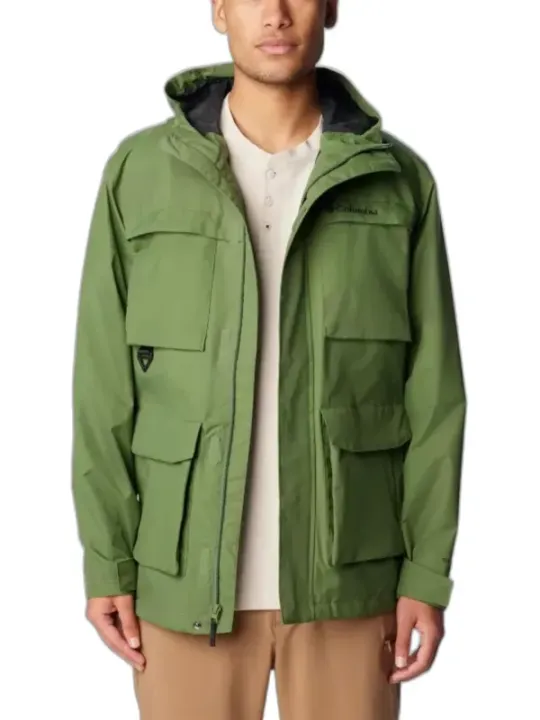 Grüne wasserdichte Columbia Parka Jacke