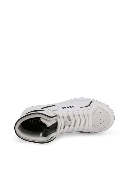 Weiße Guess BASQET Sneaker Detail