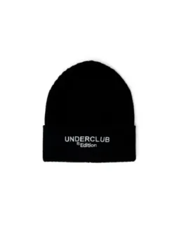 Schwarze Underclub Strickmütze mit Logo