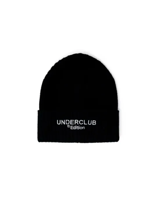 Schwarze Underclub Strickmütze mit Logo