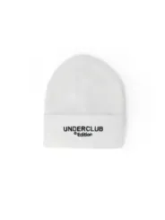 Weiß gestrickte UNDERCLUB Edition Beanie