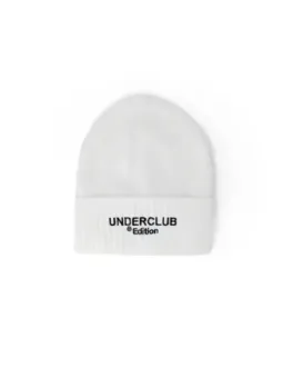 Weiß gestrickte UNDERCLUB Edition Beanie