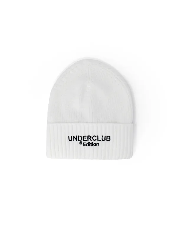 Weiß gestrickte UNDERCLUB Edition Beanie Weiß gestrickte UNDERCLUB Edition Beanie