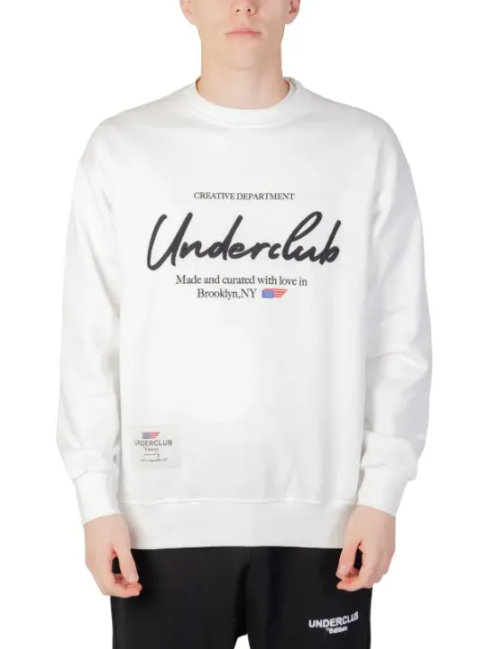 Weißer Underclub Sweatshirt mit Aufdruck