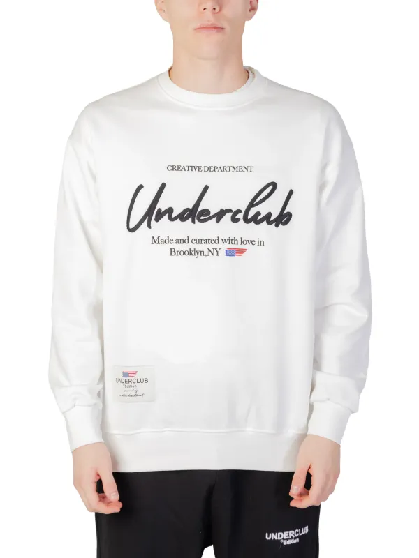 Weißer Underclub Sweatshirt mit Aufdruck Weißer Underclub Sweatshirt mit Aufdruck
