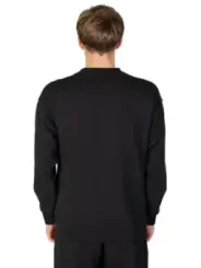 Schwarzes Herren Langarmshirt Baumwolle