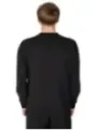 Schwarzes Herren Langarmshirt Baumwolle