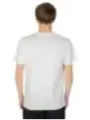 Weißes Baumwoll-T-Shirt mit Rundhalsausschnitt