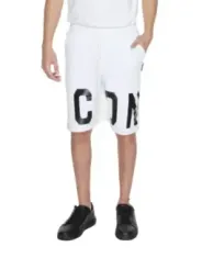 Weiße Shorts mit ICON-Logo