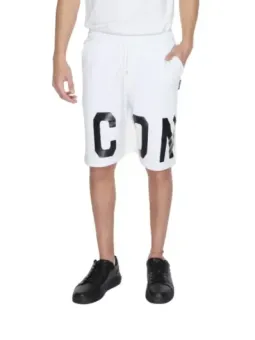 Weiße Shorts mit ICON-Logo